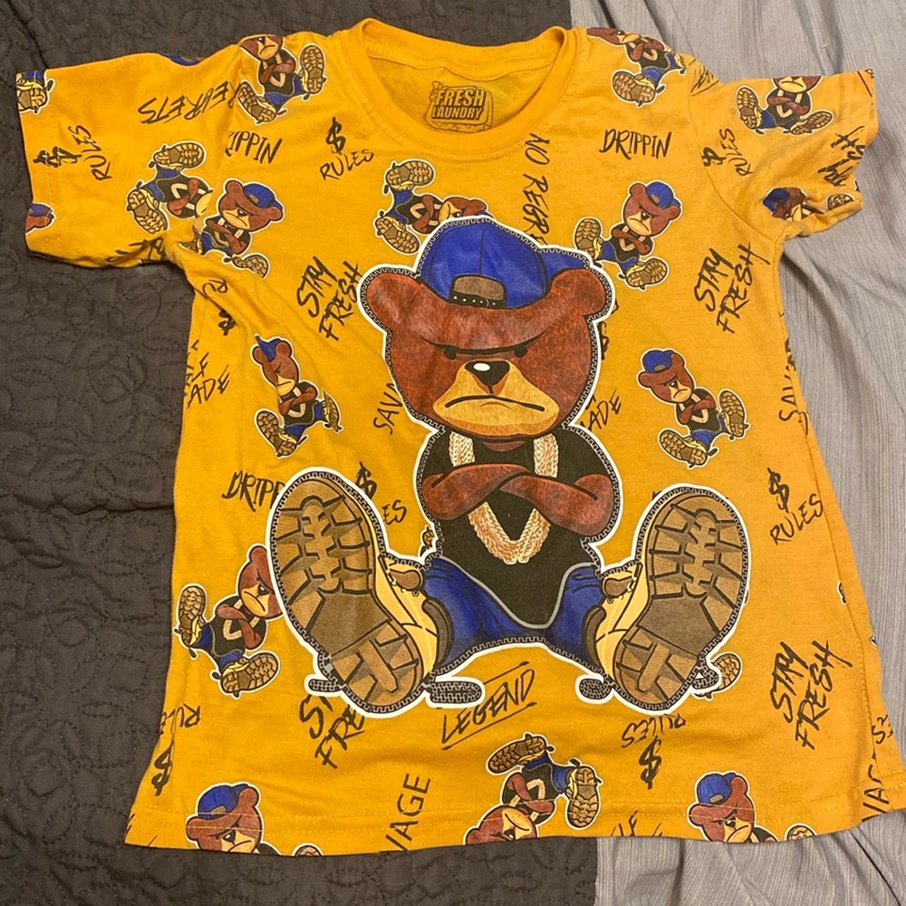 BOYS TEDDY BEAR SHIRT BY FRESH LAUNDRY